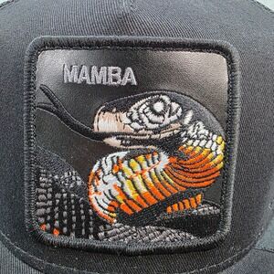 Goorin‎ Bros. The Farm Mamba Snake Trucker Hat Baseball Cap Black Adjustable NWT